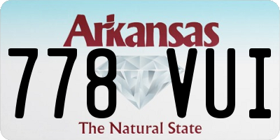 AR license plate 778VUI