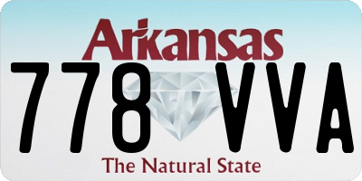 AR license plate 778VVA