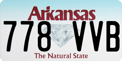 AR license plate 778VVB