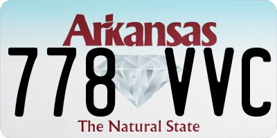 AR license plate 778VVC