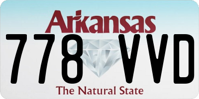 AR license plate 778VVD