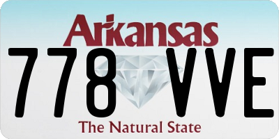 AR license plate 778VVE