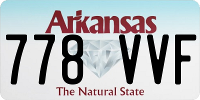 AR license plate 778VVF