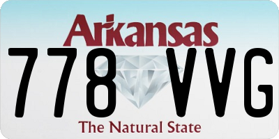 AR license plate 778VVG