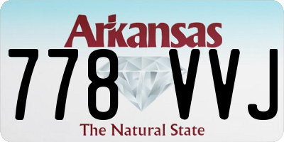 AR license plate 778VVJ