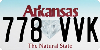 AR license plate 778VVK