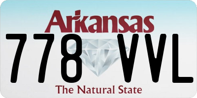 AR license plate 778VVL
