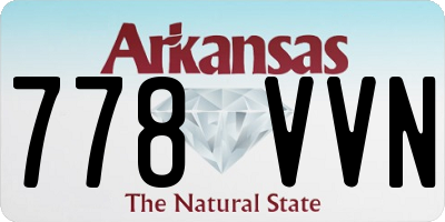 AR license plate 778VVN