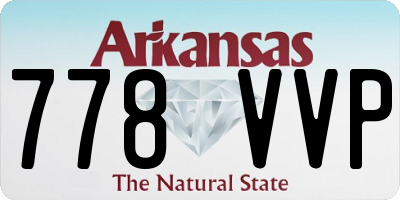 AR license plate 778VVP