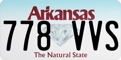AR license plate 778VVS