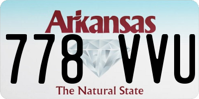 AR license plate 778VVU