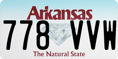 AR license plate 778VVW