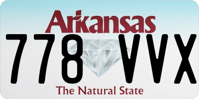 AR license plate 778VVX