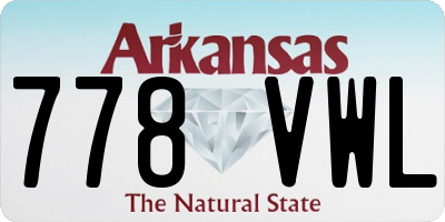 AR license plate 778VWL