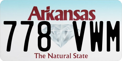 AR license plate 778VWM