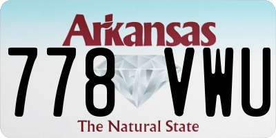 AR license plate 778VWU