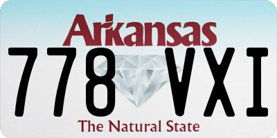 AR license plate 778VXI