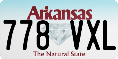 AR license plate 778VXL