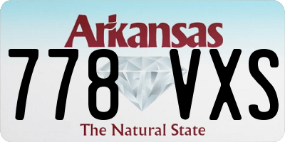 AR license plate 778VXS