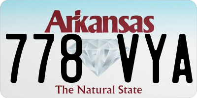 AR license plate 778VYA