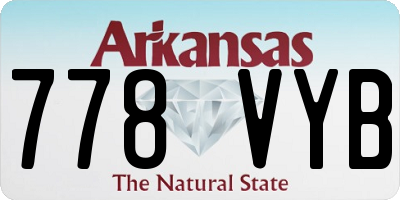 AR license plate 778VYB