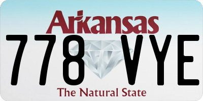 AR license plate 778VYE