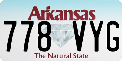 AR license plate 778VYG