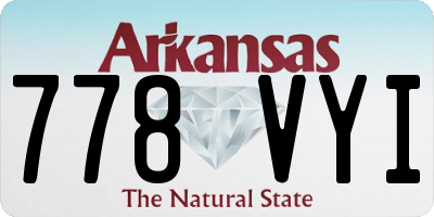 AR license plate 778VYI