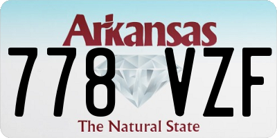 AR license plate 778VZF
