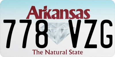 AR license plate 778VZG