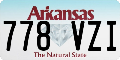 AR license plate 778VZI