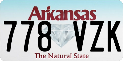 AR license plate 778VZK