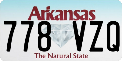 AR license plate 778VZQ