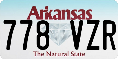 AR license plate 778VZR