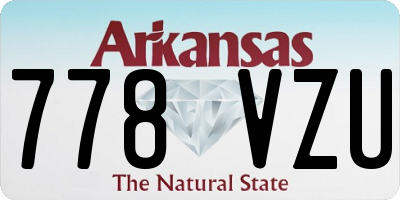 AR license plate 778VZU