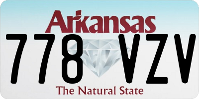 AR license plate 778VZV