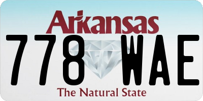 AR license plate 778WAE