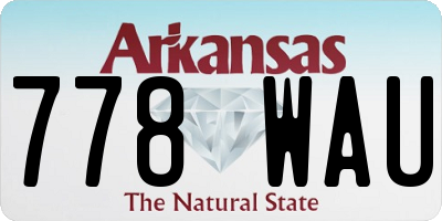 AR license plate 778WAU