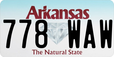 AR license plate 778WAW