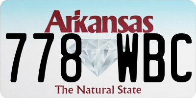 AR license plate 778WBC