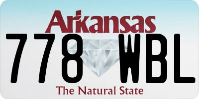 AR license plate 778WBL