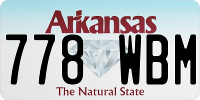 AR license plate 778WBM