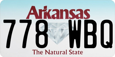 AR license plate 778WBQ