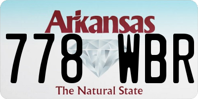 AR license plate 778WBR