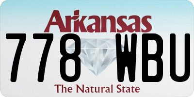 AR license plate 778WBU