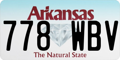 AR license plate 778WBV