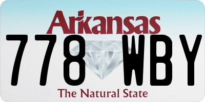AR license plate 778WBY