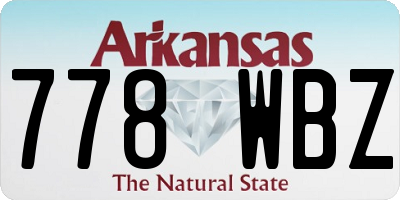 AR license plate 778WBZ