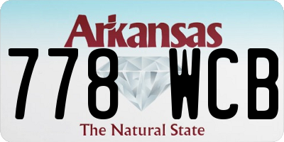 AR license plate 778WCB