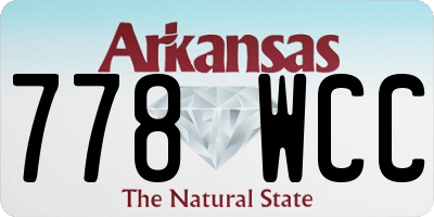 AR license plate 778WCC